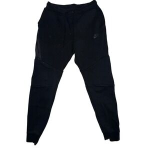 Nike Tech Fleece Joggers Small Black Slim Tapered Sweatpants 805162-010 Techwear